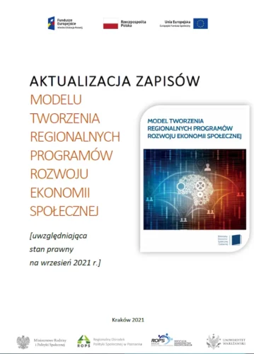 Aktualizacja zapisów Modelu tworzenia Regionalnych Programów Rozwoju Ekonomii Społecznej